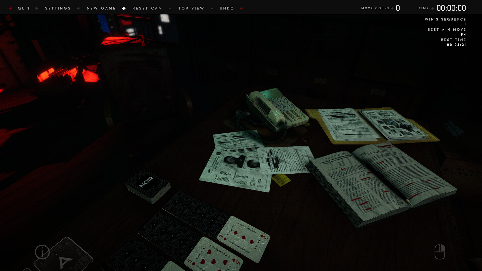 Thematic Solitaire: Noir